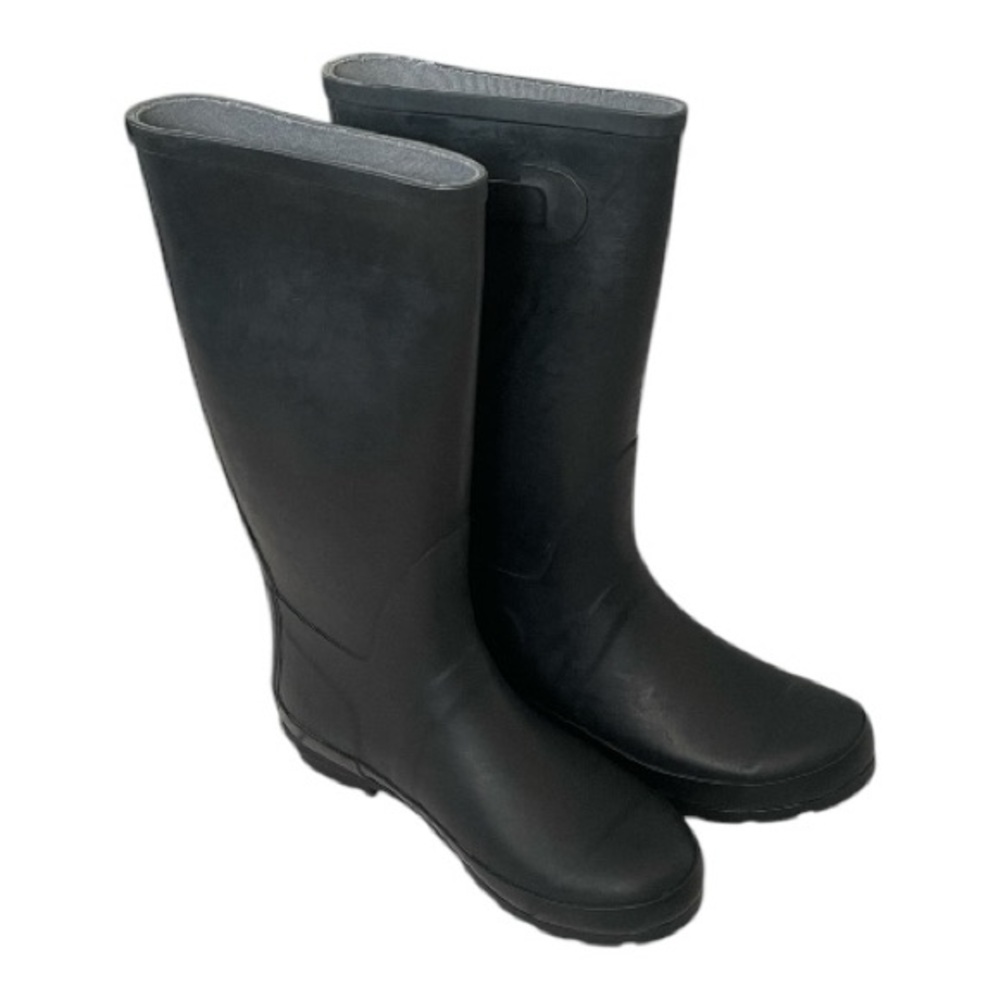 Women's Black Rain Boots Size (9) - Picture 4 of 12